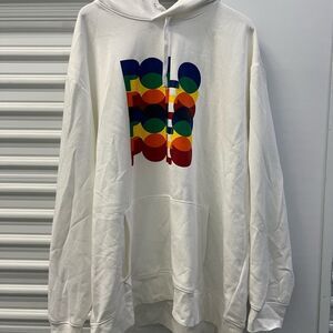 Ralph Lauren White Hoodie with Colorful Accents NEW